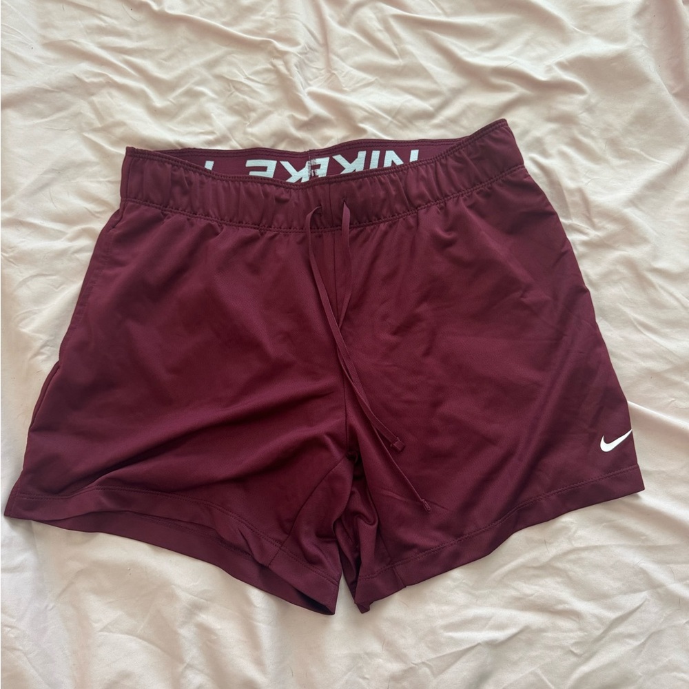 Nike Women's Maroon Athletic Shorts